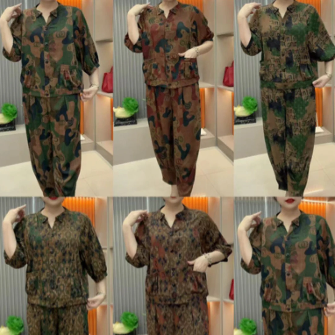 F001新款两件套时尚洋气套装