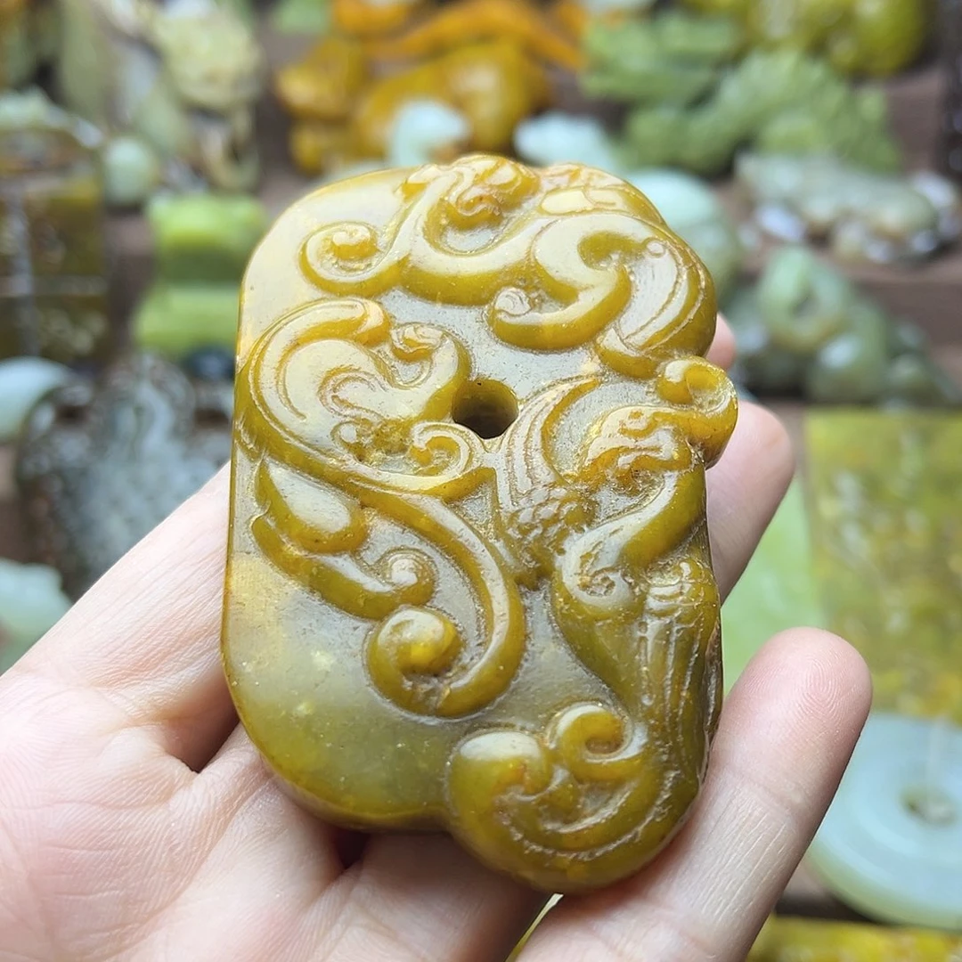 白玉菩提吊坠17。。