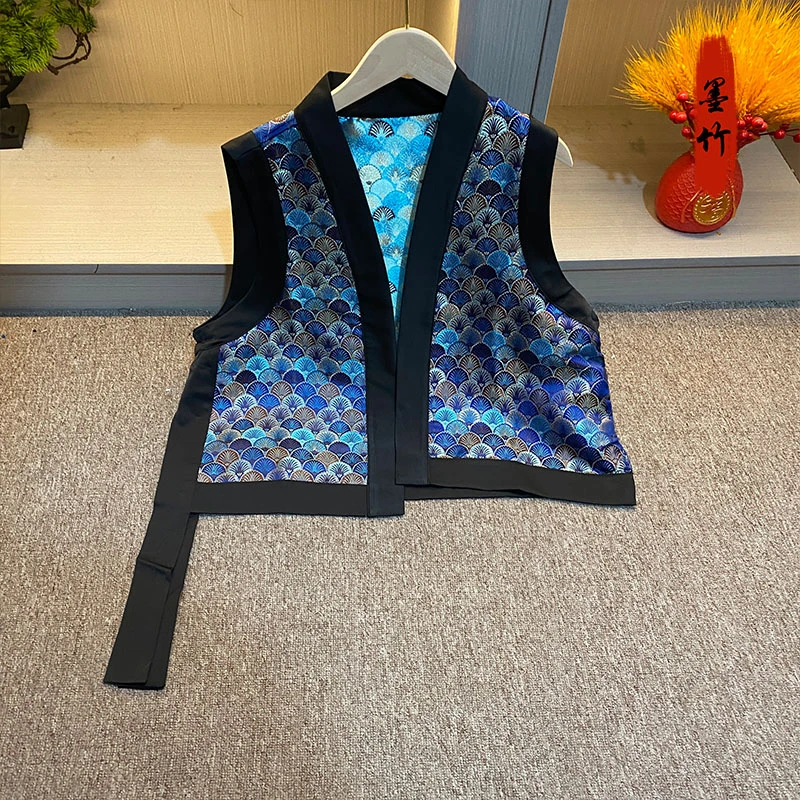 【70881】新中式上衣中国风外套女款2025新款爆款宽松气质秋冬马甲