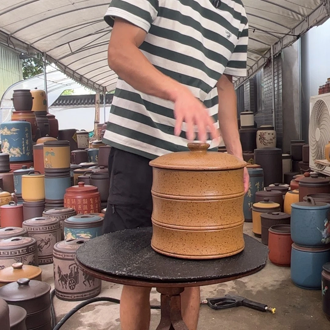 紫砂茶叶罐8 饼茶叶罐