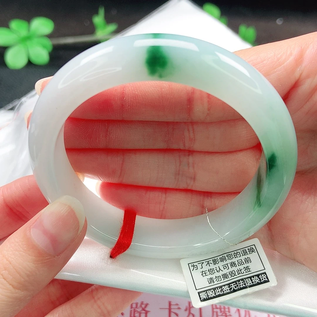 未镶嵌手镯翡翠55圈