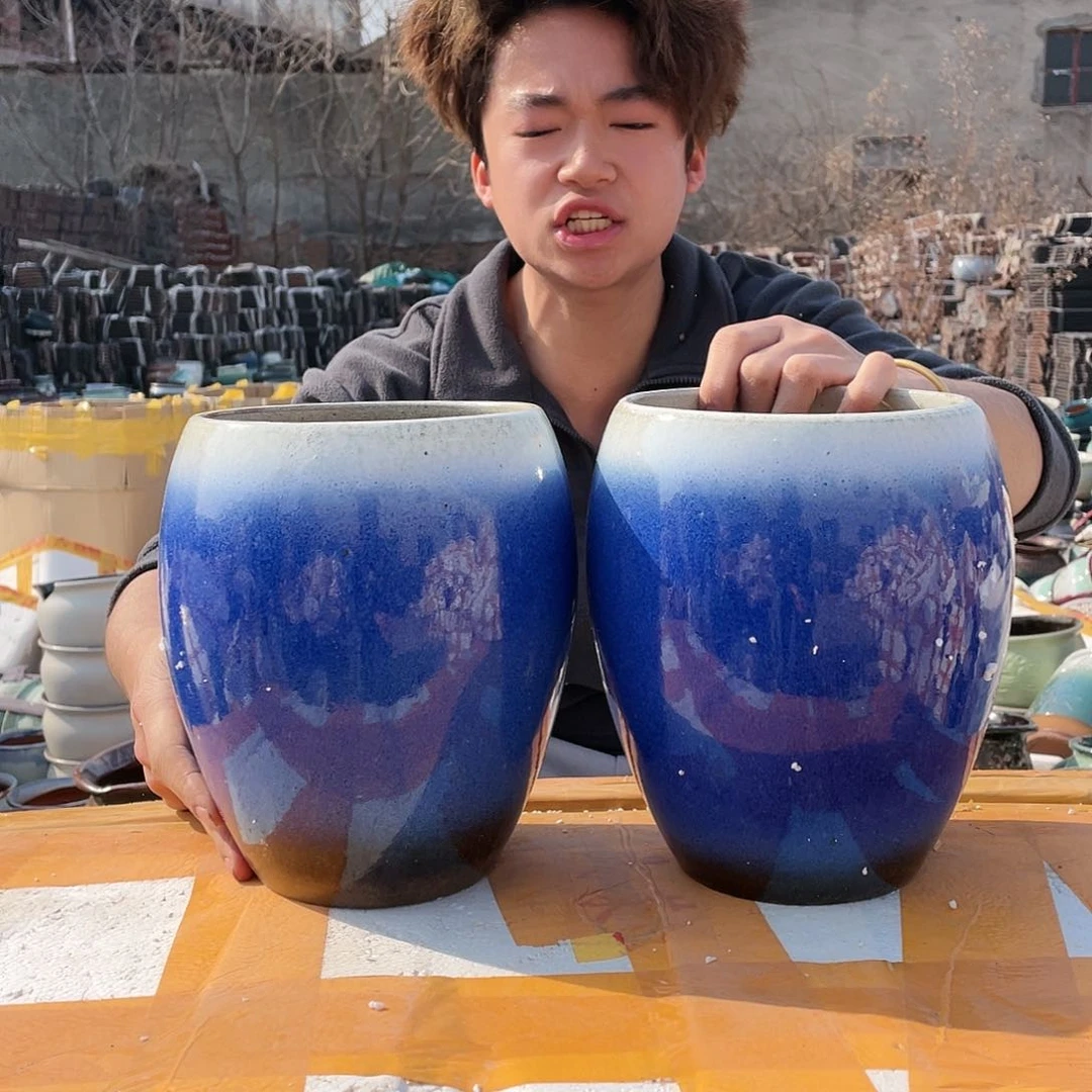 红陶宜兴紫砂花盆