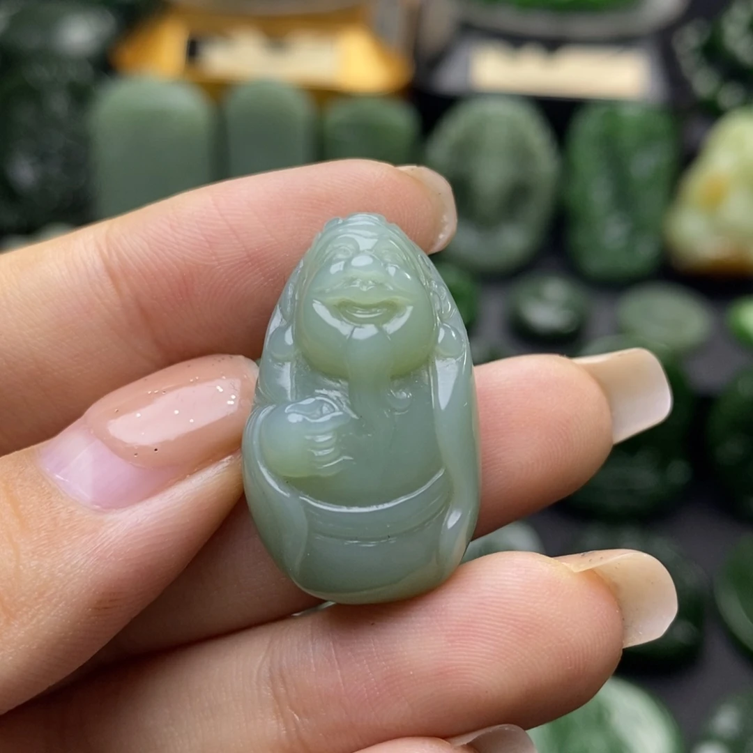 未镶嵌和田玉(碧玉)挂件