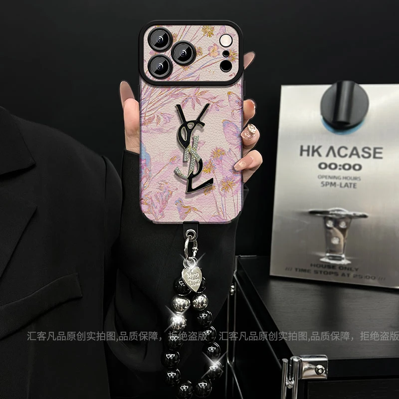 适用【苹果/oppo/华为/vivo/小米】大视窗小羊皮SY标网红潮牌手机壳