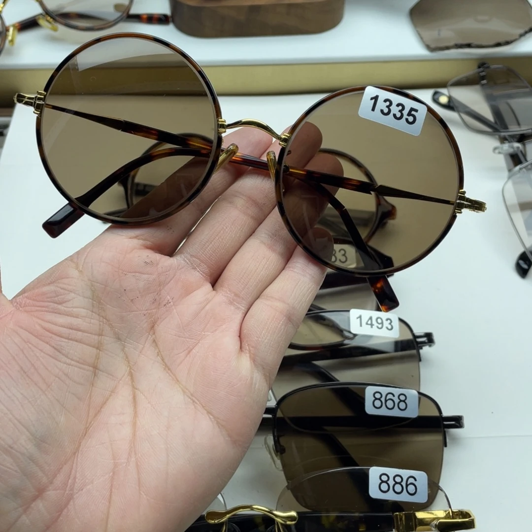 茶水晶复古圆 1335