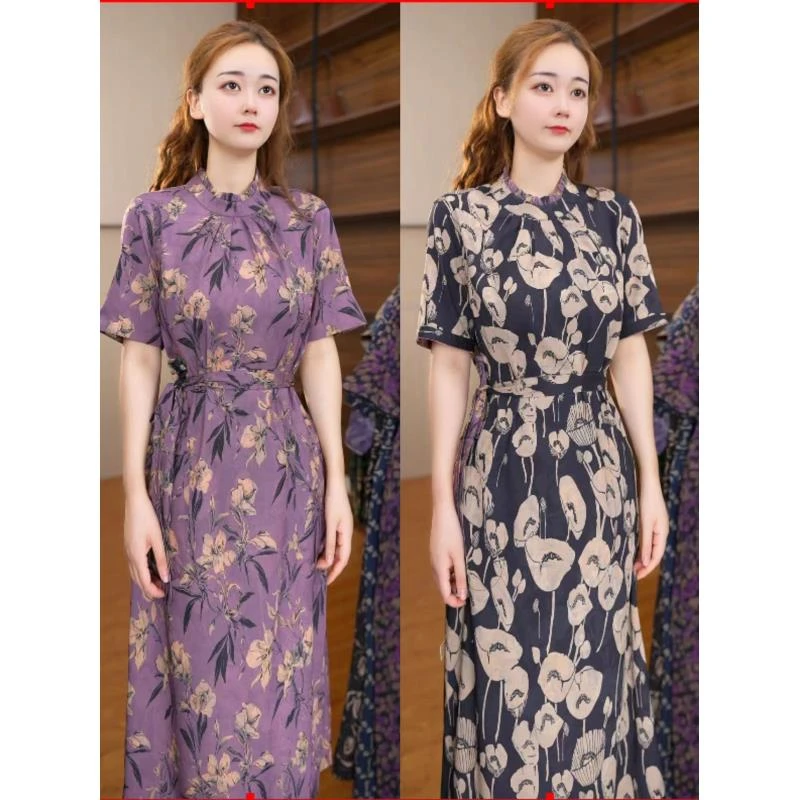 9968-17新款女士双面穿连衣裙