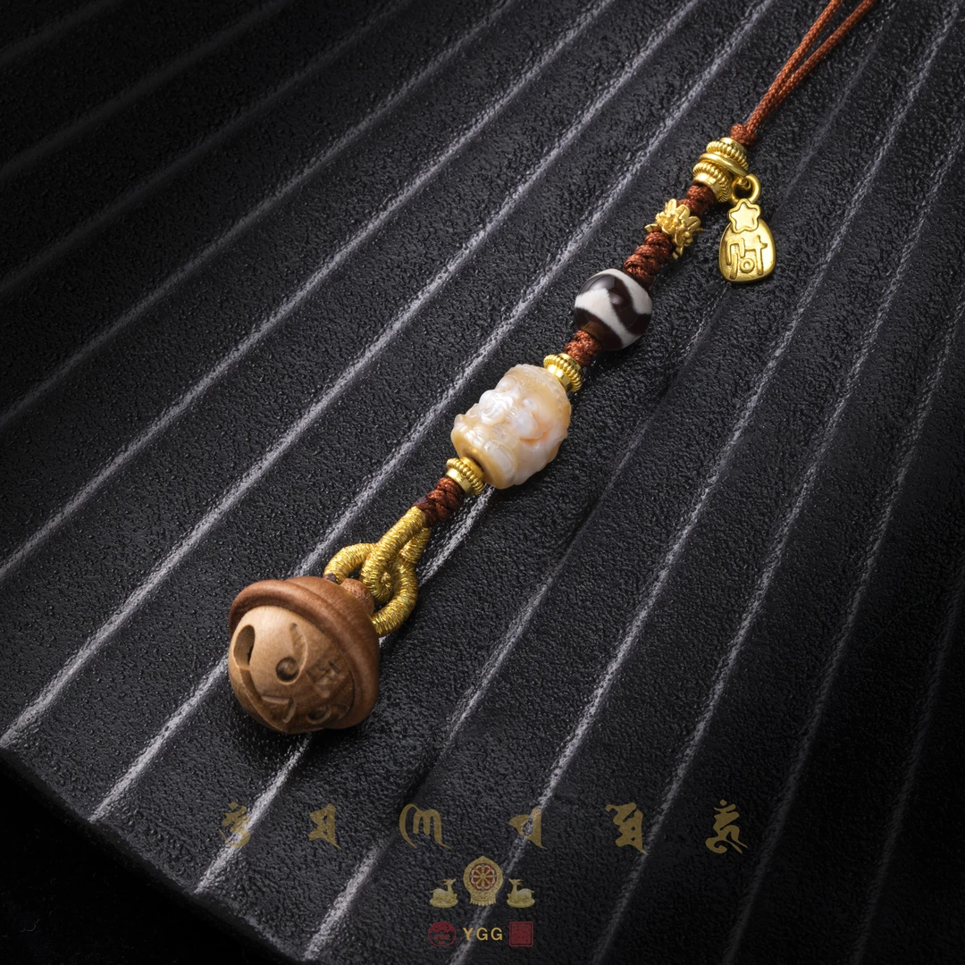 合金木质吊坠 KTJZ03/桃木虎虎挂件/象财（多样性发）