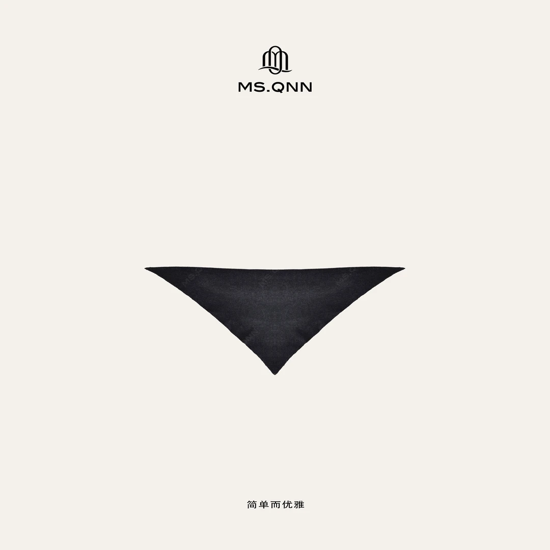 Ms.Qnn“爱上冬日”羊绒羊毛三角针织围巾 37S099 Q姐