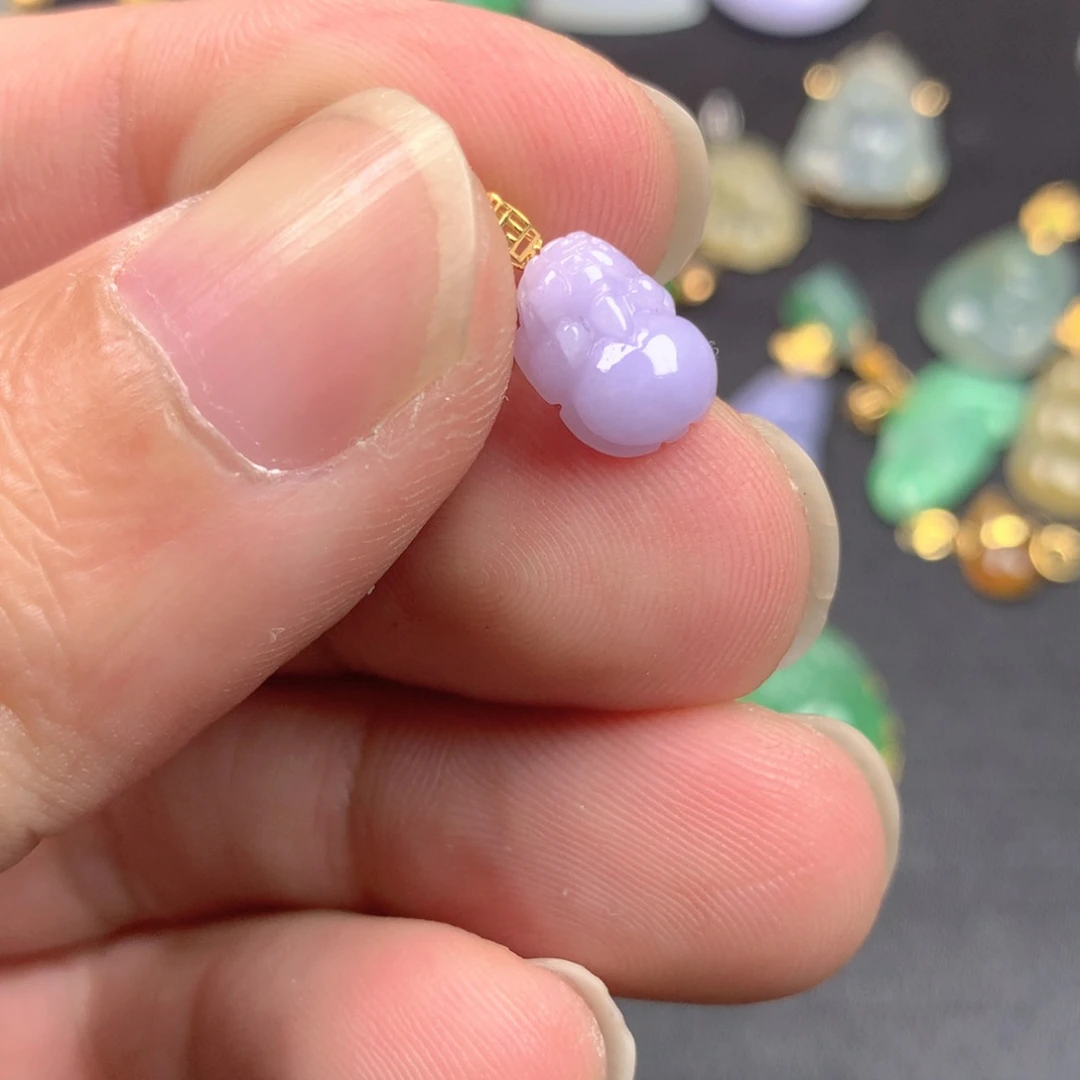 【闪购商品】颈饰18K金镶嵌翡翠翡翠