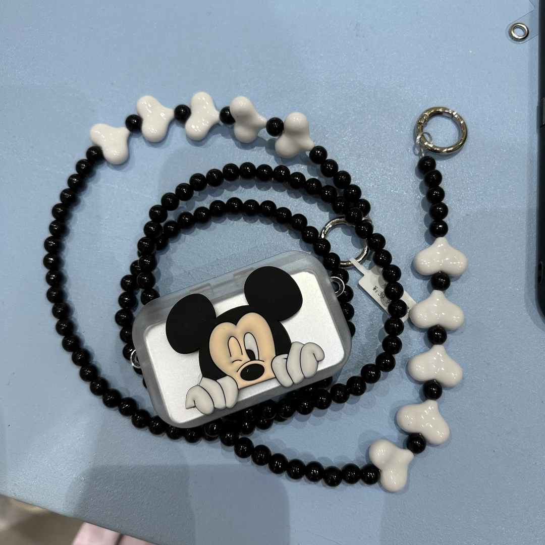 帽之都可爱米奇黑白手机背夹