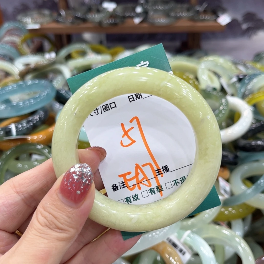 未镶嵌蛇纹石玉手镯手镯