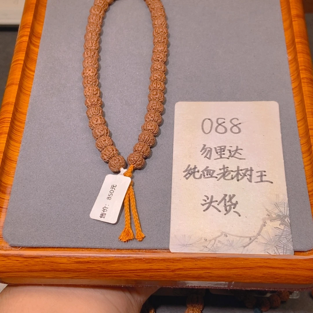 手串金刚菩提088头货勿里达纯血老树王9.7