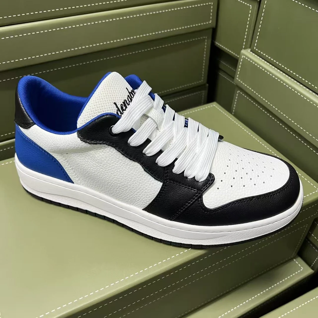 男士时尚运动休闲板鞋百搭真皮潮流低帮男款白色秋季潮鞋5781