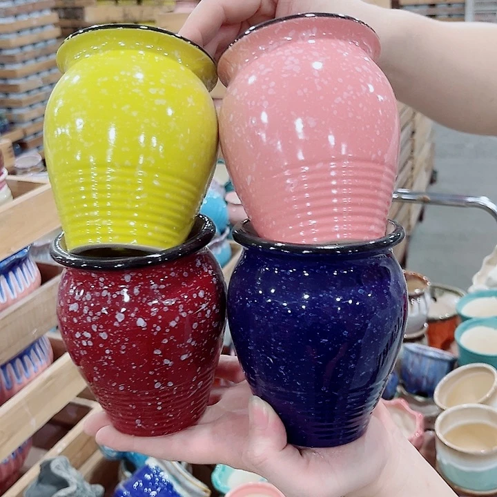 有孔.凑单10元陶瓷花盆发货！