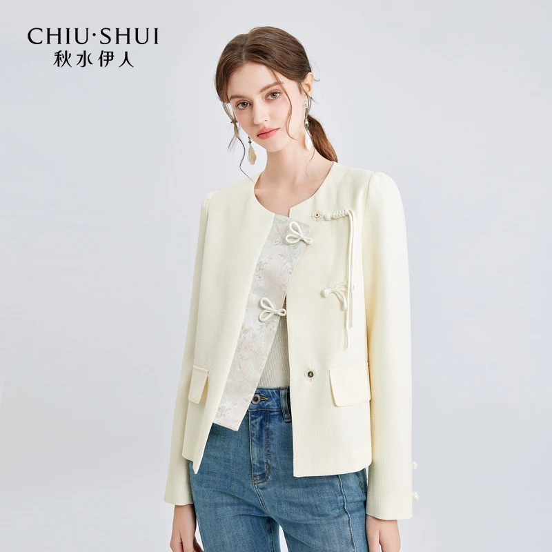 【小铃铛】秋水伊人优雅新中式斜襟短外套624112D077077