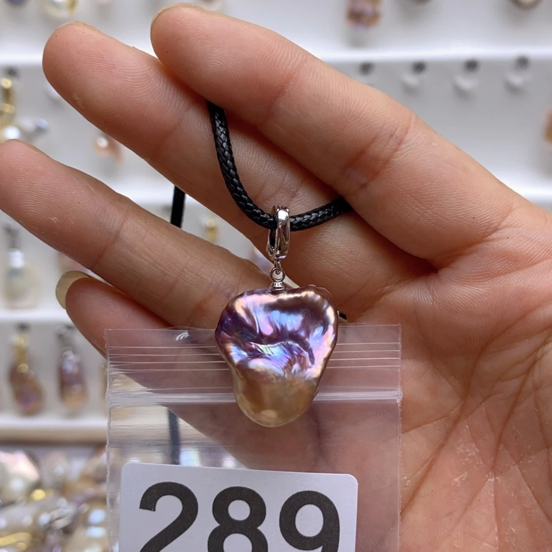 淡水珍珠颈饰银S925镶嵌189