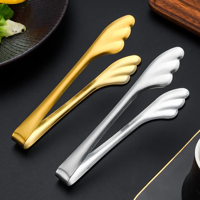 翅膀不锈钢食品夹子冰夹自助餐夹沙拉夹商用烤肉夹防烫面包夹糖夹