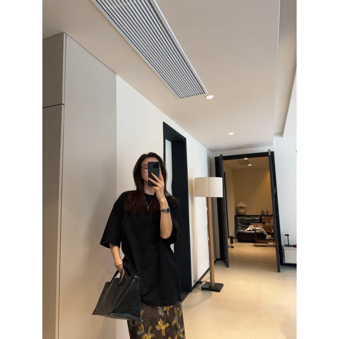 ［IAMMEIYA］-大骨架穿搭 简约宽松T恤963