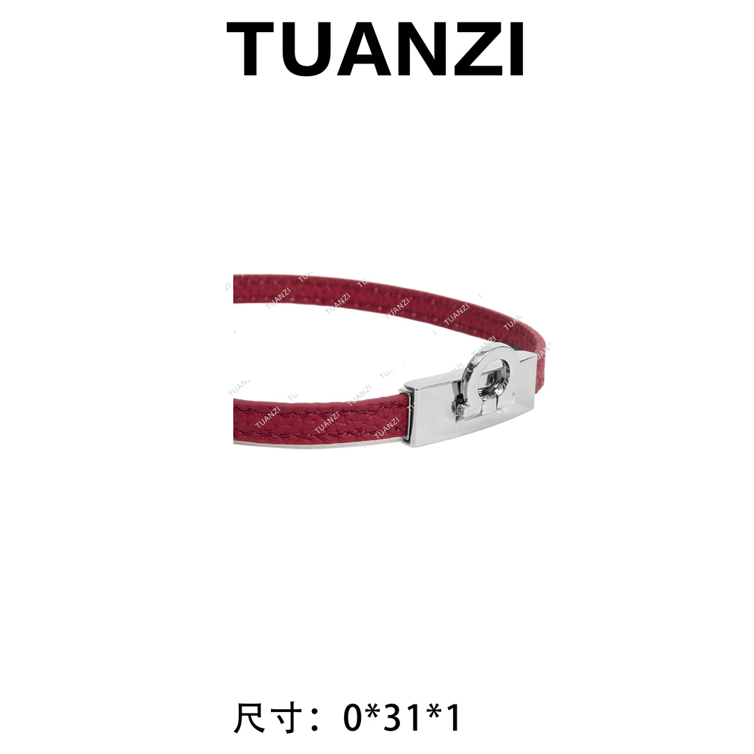 合金手链 【高端玩家】菲&拉时尚设计手环经典手镯 SLBL-901-红色