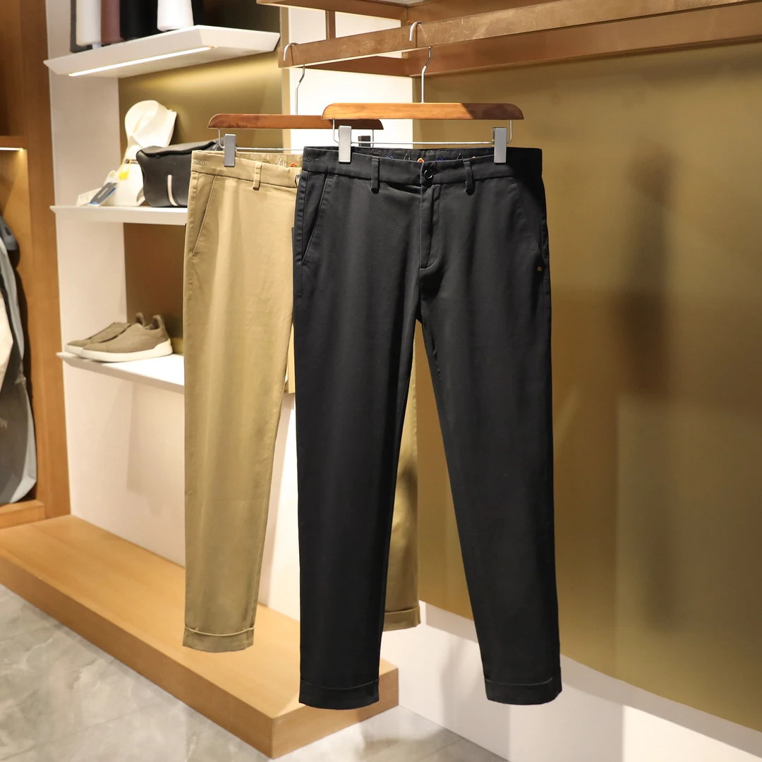 美式复古简约工装裤子男秋季2025新款男士户外休闲裤直筒长裤1423