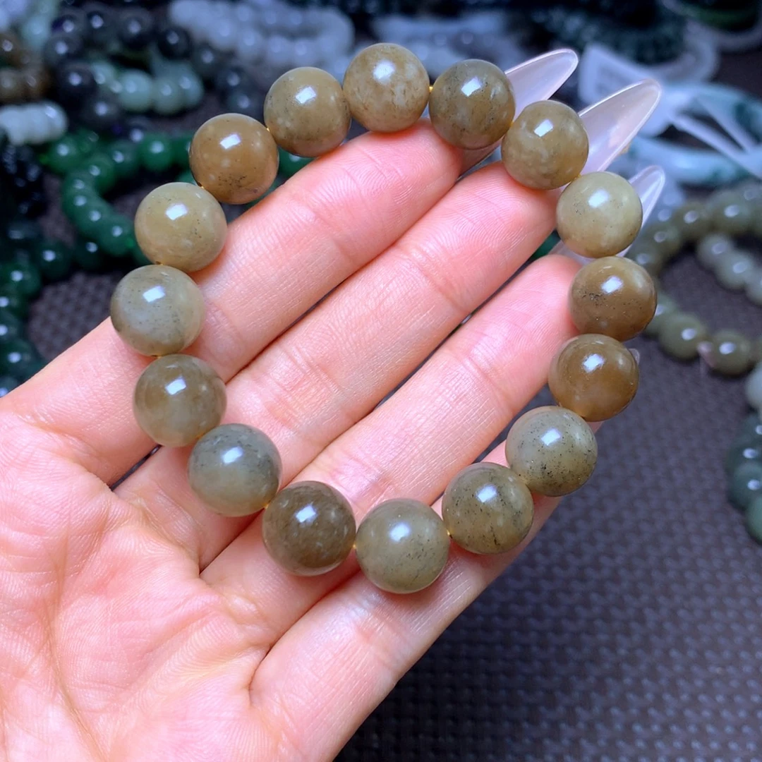 和田玉未镶嵌手串卡12