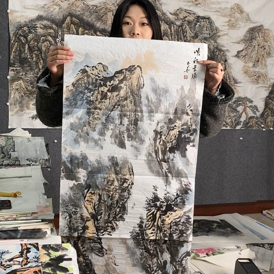 国画手写手绘国画作品2