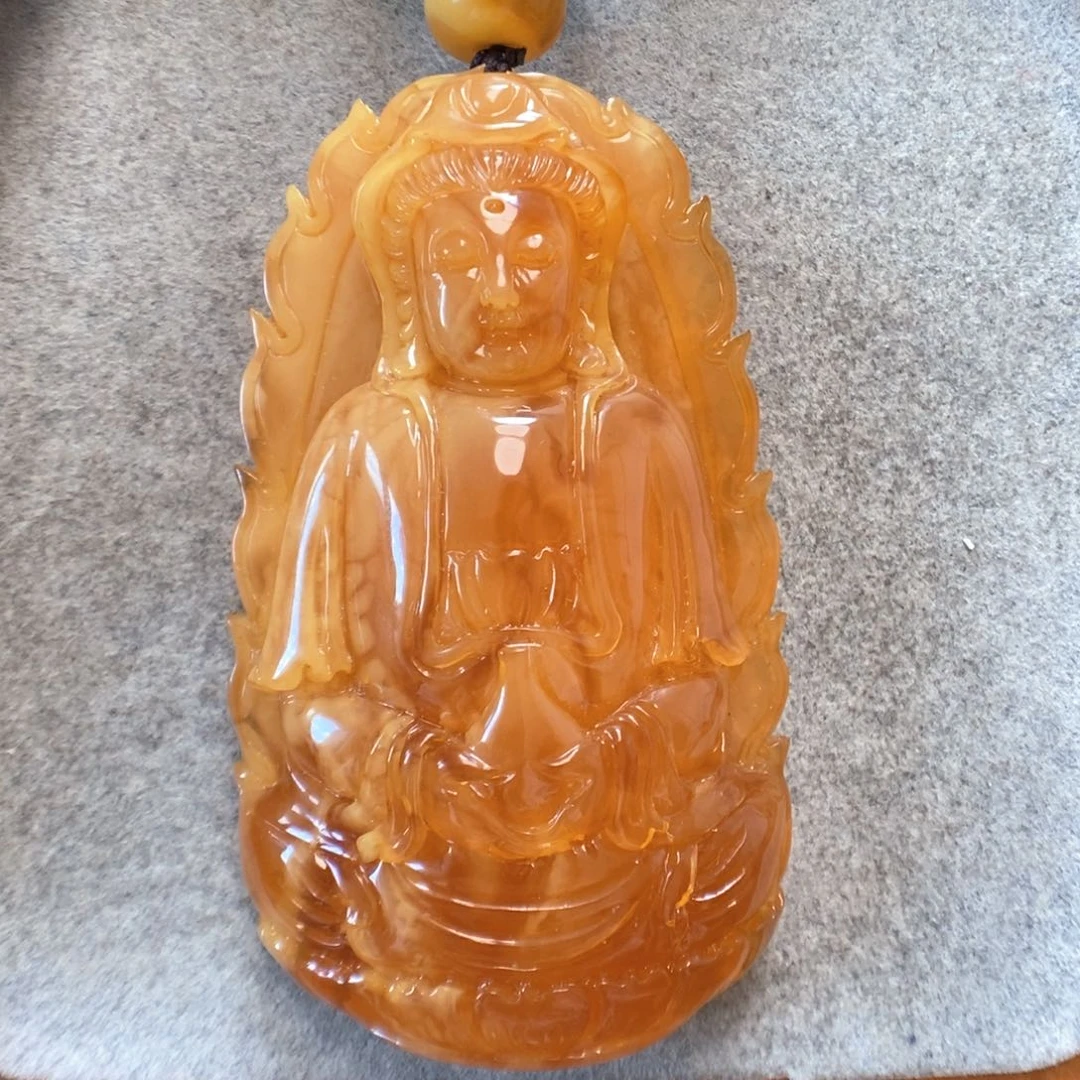 未镶嵌项链蜜蜡吊坠