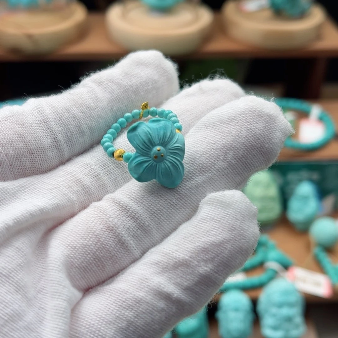 未镶嵌绿松石花花