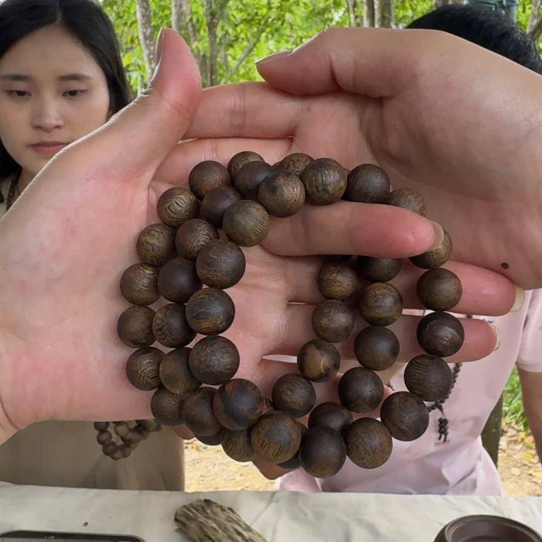 手串沉香绿奇楠单圈约1.3多样性发一条