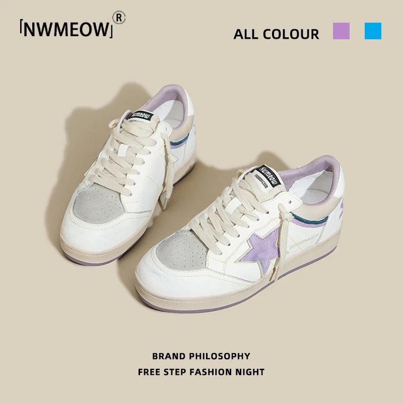 Nwmeow德训鞋女2025春夏季新款透气休闲运动鞋轻便舒适板鞋