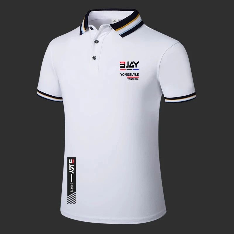 polo衫短袖t恤男高端商务休闲翻领夏季潮流男士百搭宽松打底衫潮