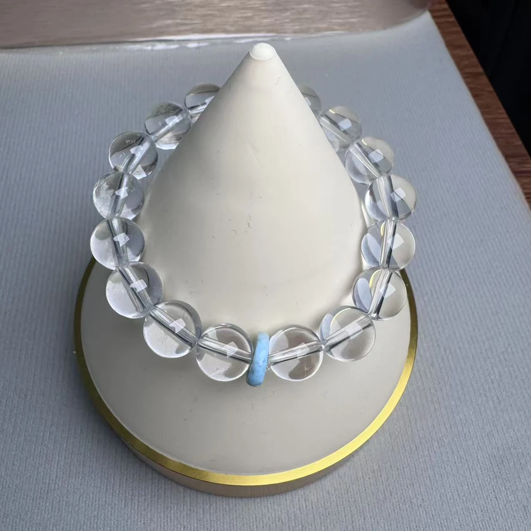 白水晶搭海纹石时尚百搭手串LY1314