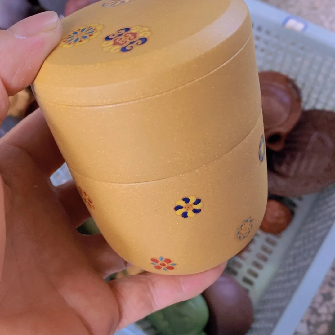 茶杯绿泥紫砂紫砂