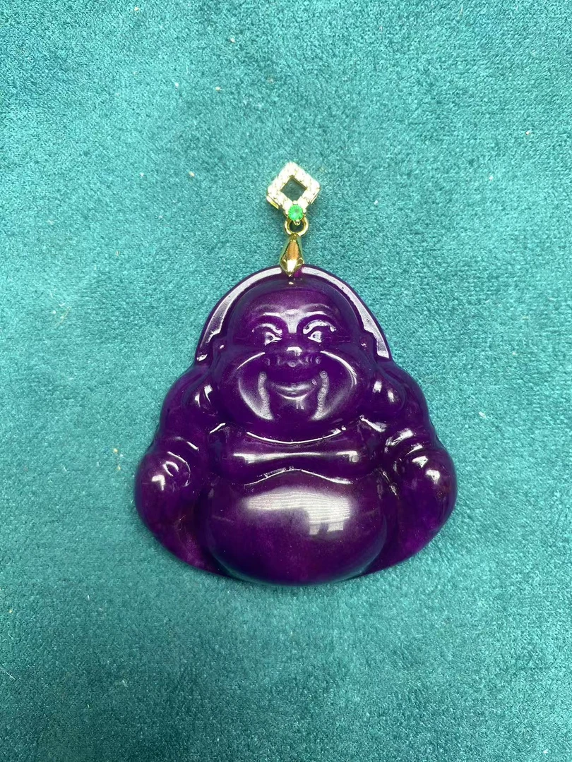 【贝贝优选】X57时尚百搭丝绒紫吊坠-无赠链