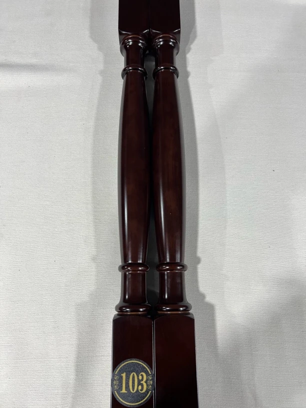 泰国橡胶木6公分足尺实木楼梯单支小柱