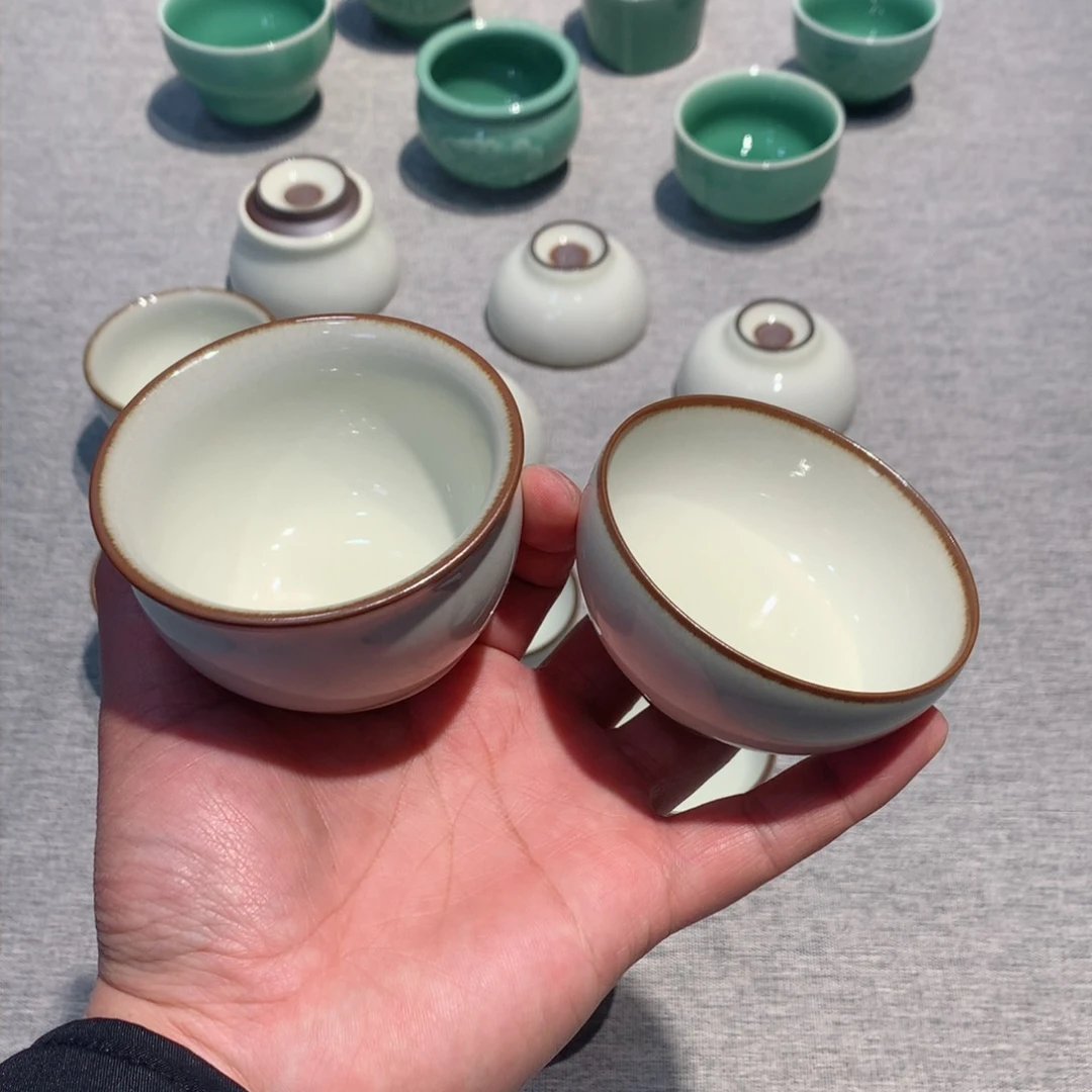 羽*绯龙泉青瓷茶具两个