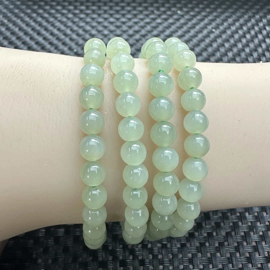 【简尚珠宝】天然新疆且末蓝6mm手串多样性拍一发一