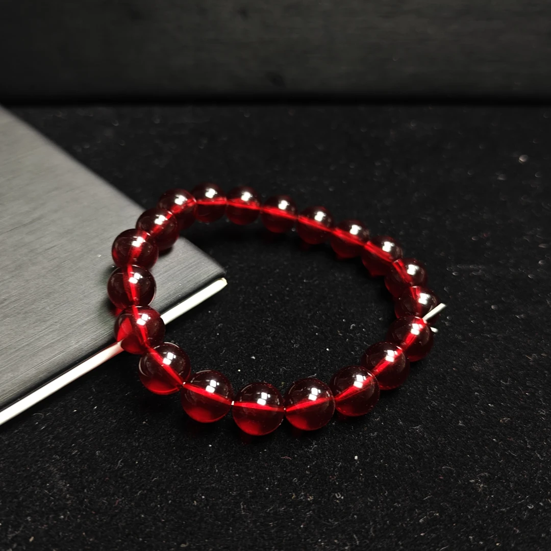 [停业清货]7A净体血泊9m手串-054-多样性发一