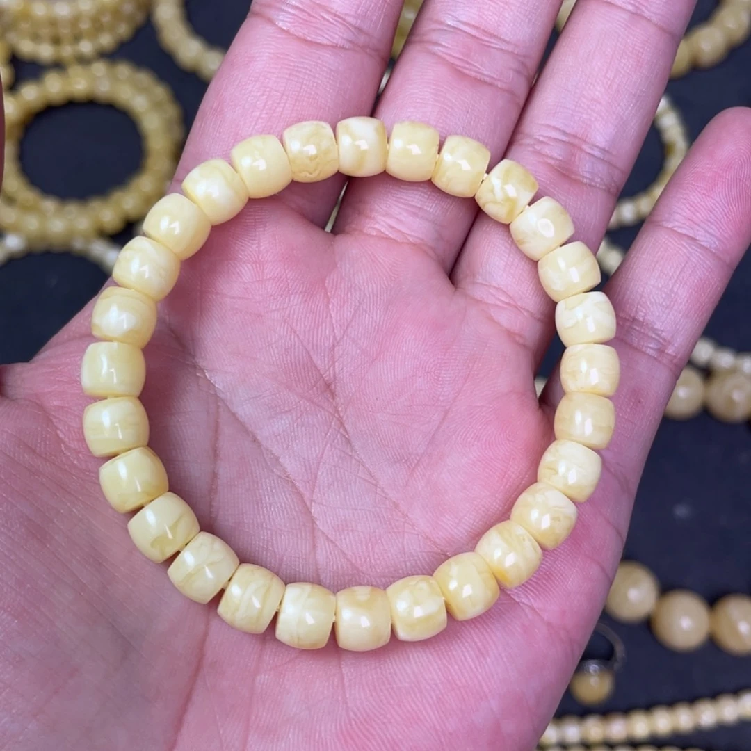 裸石蜜蜡未镶嵌蜜蜡手串8mm