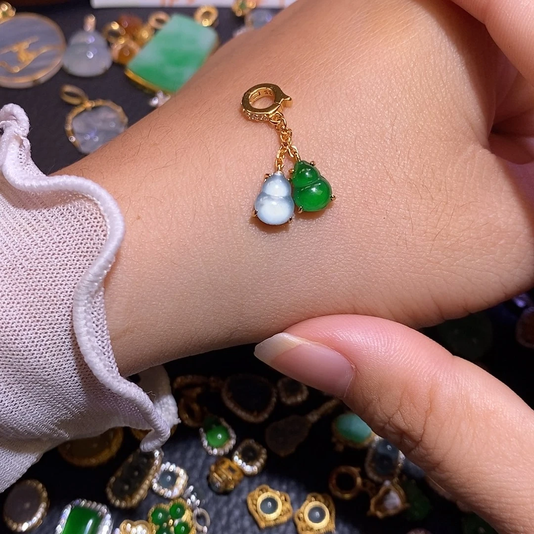 翡翠银S925镶嵌颈饰