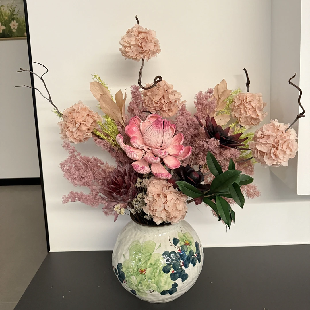 【花一专属】【桃之夭夭】永生花干花混搭花束办公室卧室客厅家居摆件