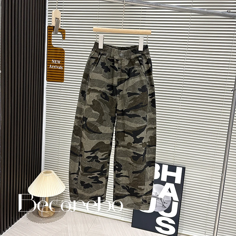 【淏妈原创】青少年童装男童秋装裤子大童潮酷痞帅休闲裤儿童迷彩裤