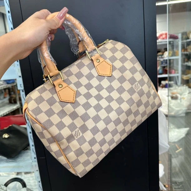 95新 LouisVuitton/路易威登  A1233/lv sp25手提款棋盘格