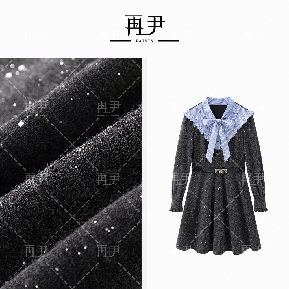 【浪漫不止】小众设计师减龄气质百搭时尚轻奢连衣裙GY24DT071095