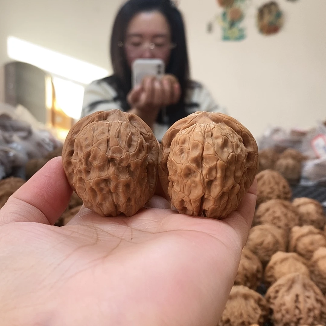 文玩核桃吊坠甲骨文38黄
