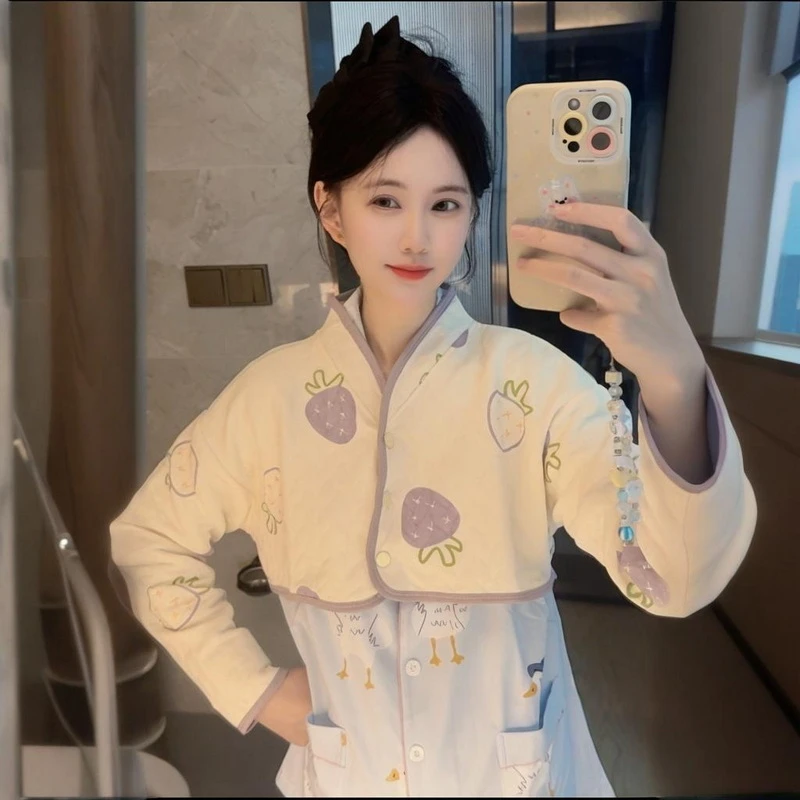 维雨秋冬季产妇产后坐月子哺乳披肩防寒护颈保暖办公室睡觉小披风