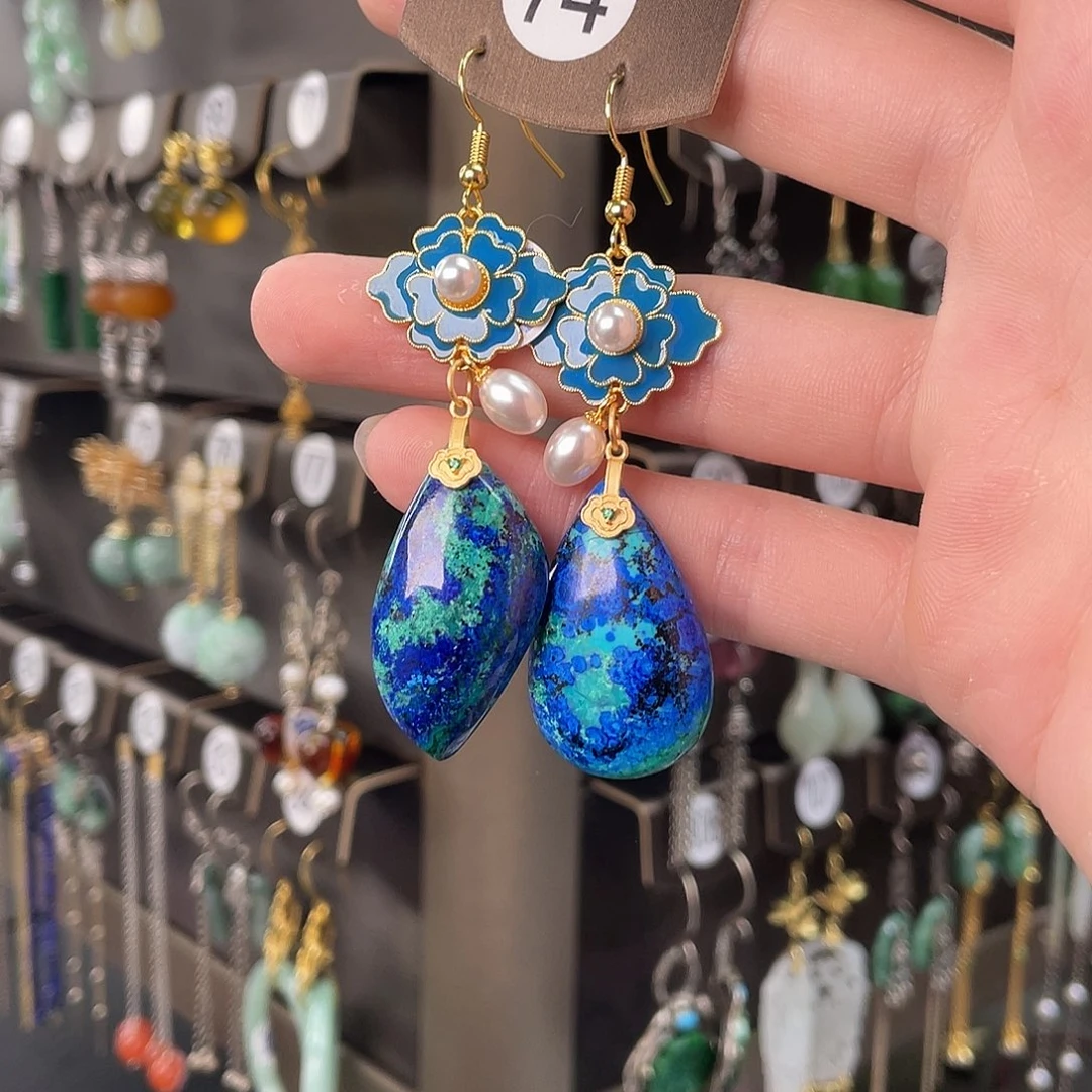 邂***分翡翠未镶嵌耳饰126hf