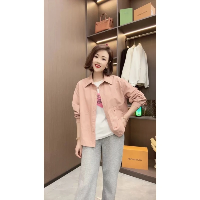 2025春秋新款女士长袖外套爆款小个子外套衬衣开衫DH1415-x