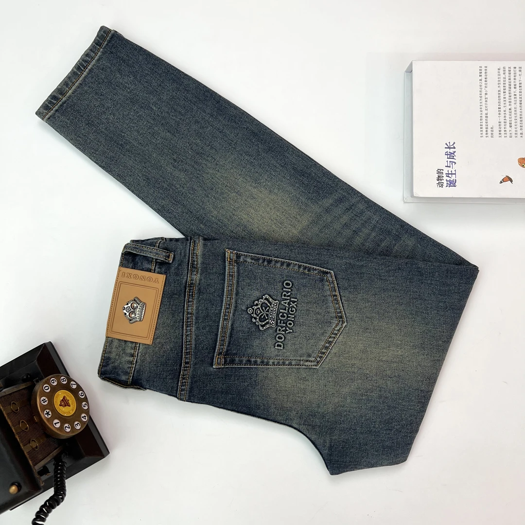 【2025夏款新品定制】20325-22重工水洗时尚欧货牛仔裤