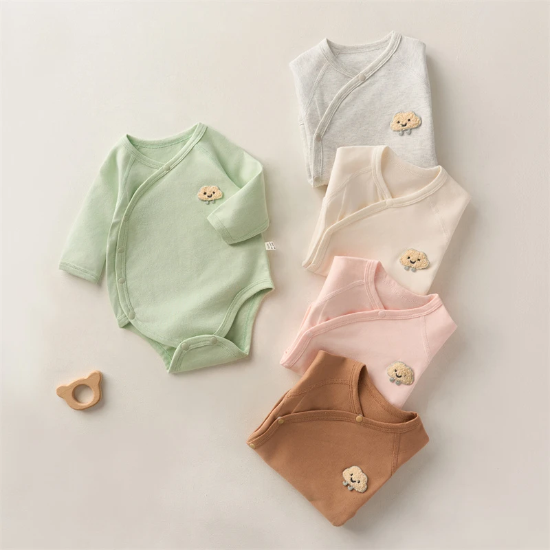 【月亮专属】春秋款纯棉婴儿包屁衣新生儿衣服A类无骨宝宝爬服